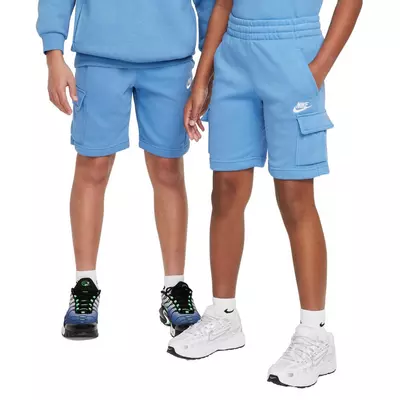 Nike Big Kids' Sportswear Club French Terry LB Cargo Shorts - blue