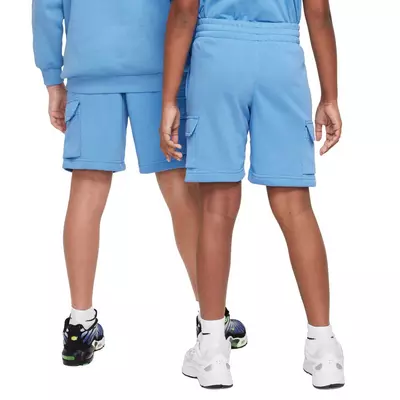 Nike Big Kids' Sportswear Club French Terry LB Cargo Shorts - blue