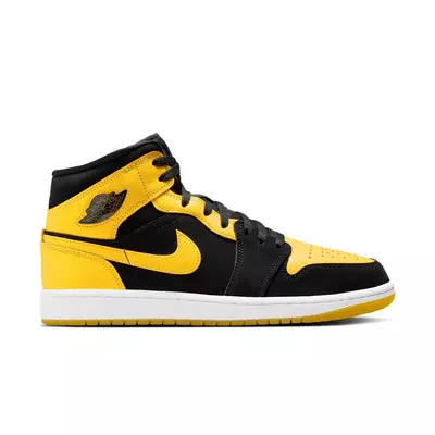 Jordan 1 Mid SE "Black/Varsity Maize/White" Men's Shoe - black/yellow