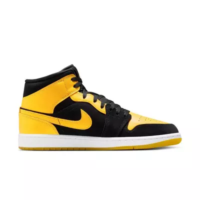 Jordan 1 Mid SE "Black/Varsity Maize/White" Men's Shoe - black/yellow