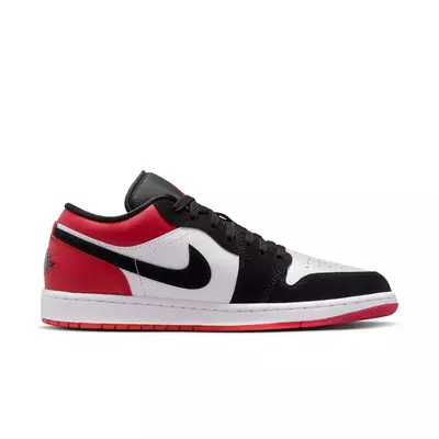 Jordan 1 Low SE "White/Black/Varsity Red" Men's Shoe - white/black/red