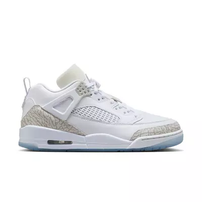 Jordan Spizike Low "White/Neutral Grey/Metallic Silver" Men's Shoe - white/silver