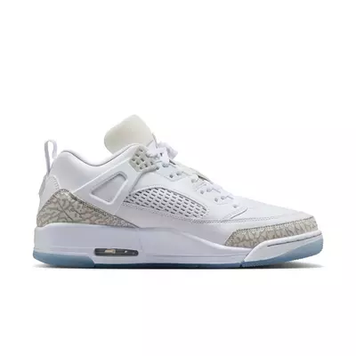 Jordan Spizike Low "White/Neutral Grey/Metallic Silver" Men's Shoe - white/silver
