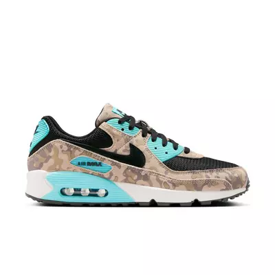 Nike Air Max 90 Premium "Sanddrift/Black/Aurora Green/Khaki" Men's Shoe - multi-color