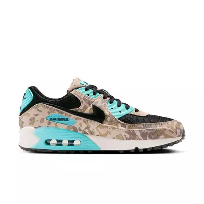 Nike Air Max 90 Premium "Sanddrift/Black/Aurora Green/Khaki" Men's Shoe - multi-color