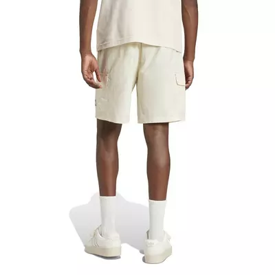 adidas Originals Men's Trefoil Essentials Woven Cargo Shorts-White - white
