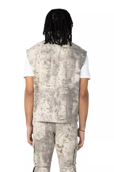 Smoke Rise Men's Twill Utility Vest - Solar Khaki - khaki
