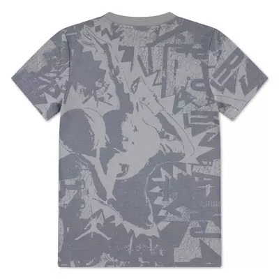 Jordan Big Boys' Hi-Vis Printed Tee - Grey - grey