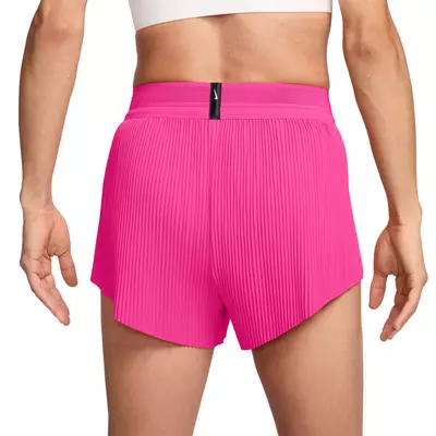 Nike Women's AeroSwift Dri-FIT ADV Mid-Rise Brief-Lined 3" Running Shorts - pink
