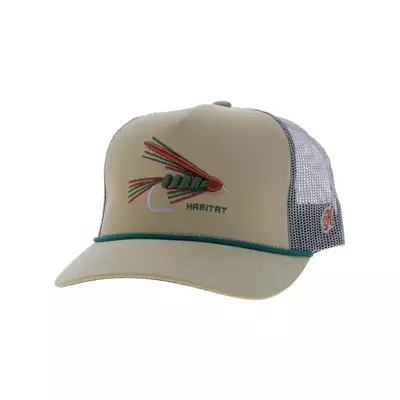 Hooey Habitat Fish Snapback Hat-Tan - tan/grey