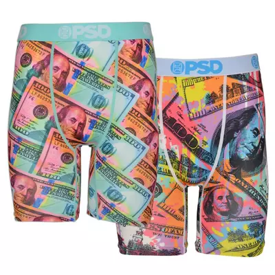 PSD Big Boys' Money Drip Underwear-2PK - multi-color