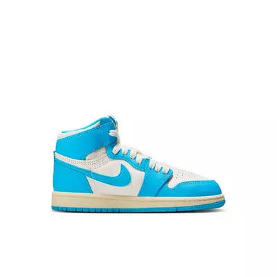 Jordan 1 Retro High OG "UNC Reimagined" Preschool Kids' Shoe - powder blue/sail
