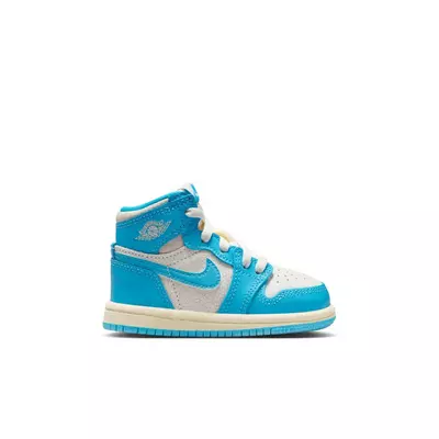 Jordan 1 Retro High OG "UNC Reimagined" Toddler Kids' Shoe - powder blue/sail