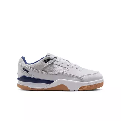 Jordan Flight Court "Neutral Grey/Midnight Navy/White" Grade School Boys' Shoe - grey/navy