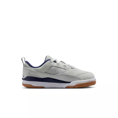 Jordan Flight Court "Neutral Grey/Midnight Navy/White" Preschool Boys' Shoe - grey/navy