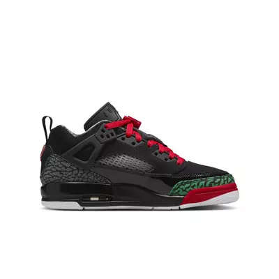 Jordan Spizike Low "Black/Varsity Red/Classic Green/White" Grade School Boys' Shoe - black/green/red